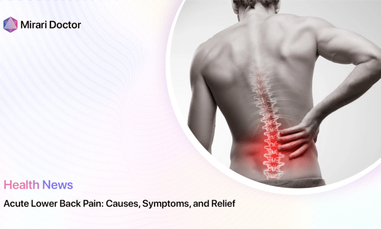 Acute Pain In Lower Back