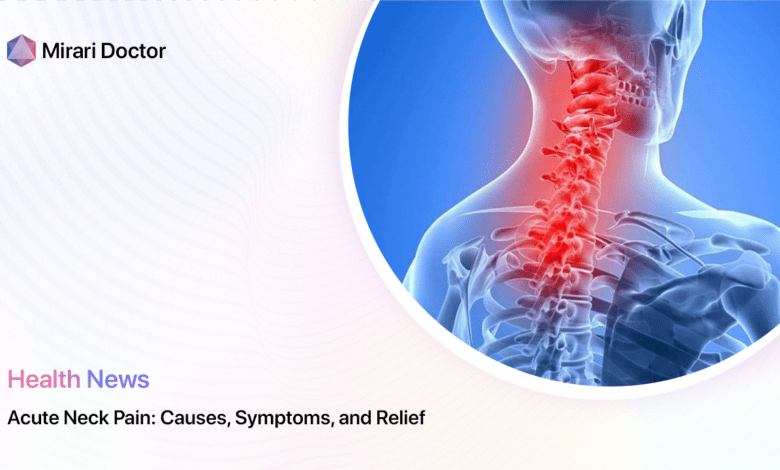 Acute Pain In Neck