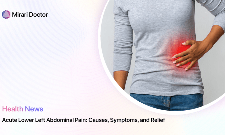 Acute Pain Lower Left Abdomen